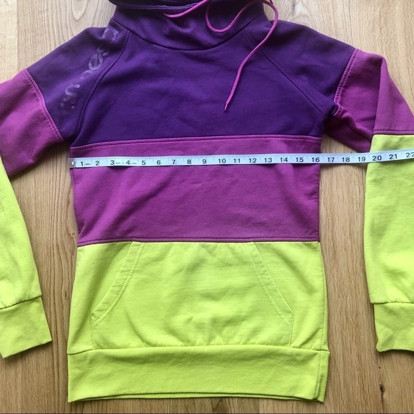 AMNESIA COLOURFUL HOODIE COLORBLOCK - S - Picture 2 of 8